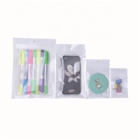 75X100mm Noir Clair Mylar Zip Lock Sac Médecine Ziplock Sac avec avant clair