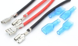 2.8/4.8/6.3mm pirinç yalıtımlı halka maça terminali otomotiv teli sıkma konektörü (22-16 AWG) - Product Image 4