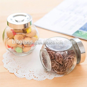 En forma de tambor frasco de vidrio productos secos cookie JAR dulces - Product Image 3