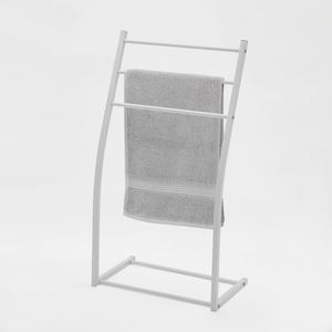 <b>Wall</b> <b>Mounted</b> Chrome Metal Contemporary <b>Towel</b> Shelf with <b>Towel</b> <b>Rail</b> Heater <b>for</b> Hotel or Apartment Use - Product Image 4