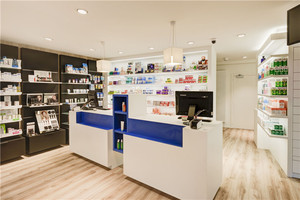 Arredamento Personalizzato per Farmacie, Prezzo di Fabbrica all'Ingrosso, Bancone per Negozio di Farmacia per Decorazione - Product Image 5