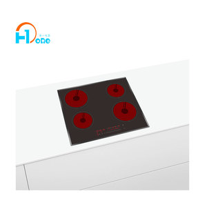 Placa de Cocina Vitrocerámica Eléctrica Radiante Grande de 4 Quemadores H-One, Negra, 60 cm, Integrada - Product Image 3
