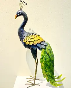 Dekor im Freien Hof Kunst Metall Eisen Pfau Andere Garten Ornamente