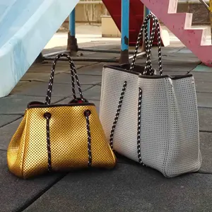 2024 xu hướng thời trang bãi biển túi xách chất lượng cao Top bán Neoprene đục Tote Túi bãi biển túi cho Mùa Xuân/Mùa Hè