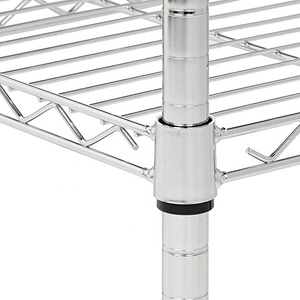 Estantería Metálica de 4 Niveles con Alambre Cromado, Precio de Fábrica, Calidad Garantizada, OEM/ODM - Product Image 4