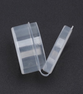 直径3cm、高さ1.5cmの丸い透明PP製硬質スナッププラスチックロックボックス - Product Image 4