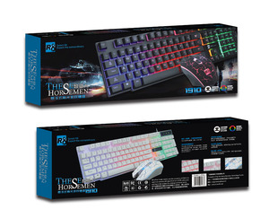 USB Wired Tre Colori Regolabile retroilluminata <span class=keywords><strong>Gaming</strong></span> Keyboard <span class=keywords><strong>e</strong></span> <span class=keywords><strong>Mouse</strong></span> <span class=keywords><strong>Set</strong></span>, HA CONDOTTO LA <span class=keywords><strong>Tastiera</strong></span> con il <span class=keywords><strong>Mouse</strong></span> Combo - Product Image 3
