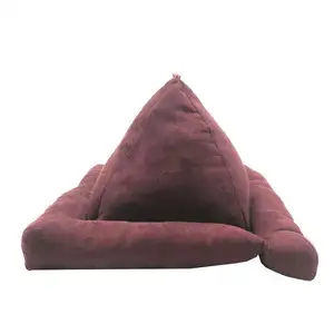 multi-functional pyramid shape viewing watching tv book phone holder cushion