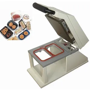 HS-200 manual Tray food meat vegetables fruit heat sealing machine