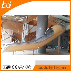 Meilleures ventes : Toboggan en <span class=keywords><strong>acier</strong></span> inoxydable au design unique, pour intérieur ou extérieur, toboggan métallique haut de gamme en forme de S pour aire de jeux - Product Image 5