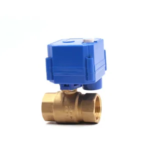 motorized ball valve with manual function 110v 1" electric water valve auto control valve