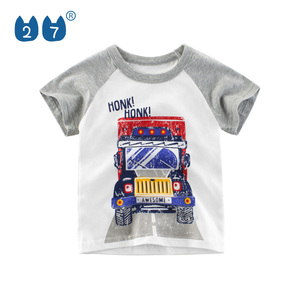 Vêtements en coton pour enfants, avec motif de camion, vente en gros, - Product Image 1