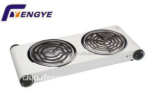 Double brûleur électrique portable de comptoir, chauffage par bobine, contrôle de la température réglable, boîtier en acier inoxydable, automatique - Product Image 4