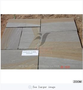 หินทรายนิวยอร์กอินเดียแผ่นใหญ่ขัดเงาสำหรับพื้นโรงแรมดีไซน์ทันสมัย - Product Image 4