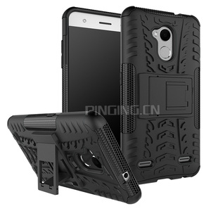 2 en 1 del neumático textura armor kickstand híbrido caso para ZTE Blade V6 Plus cubierta del teléfono móvil - Product Image 3
