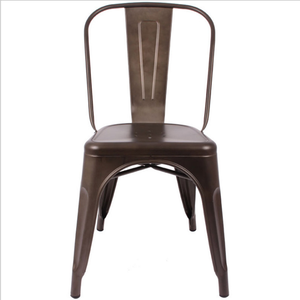 Chaise <span class=keywords><strong>Xavier</strong></span> Pauchard, chaise de bistrot empilable en fer, style industriel moderne, très vendue, pour restaurant, extérieur, salle à manger - Product Image 3