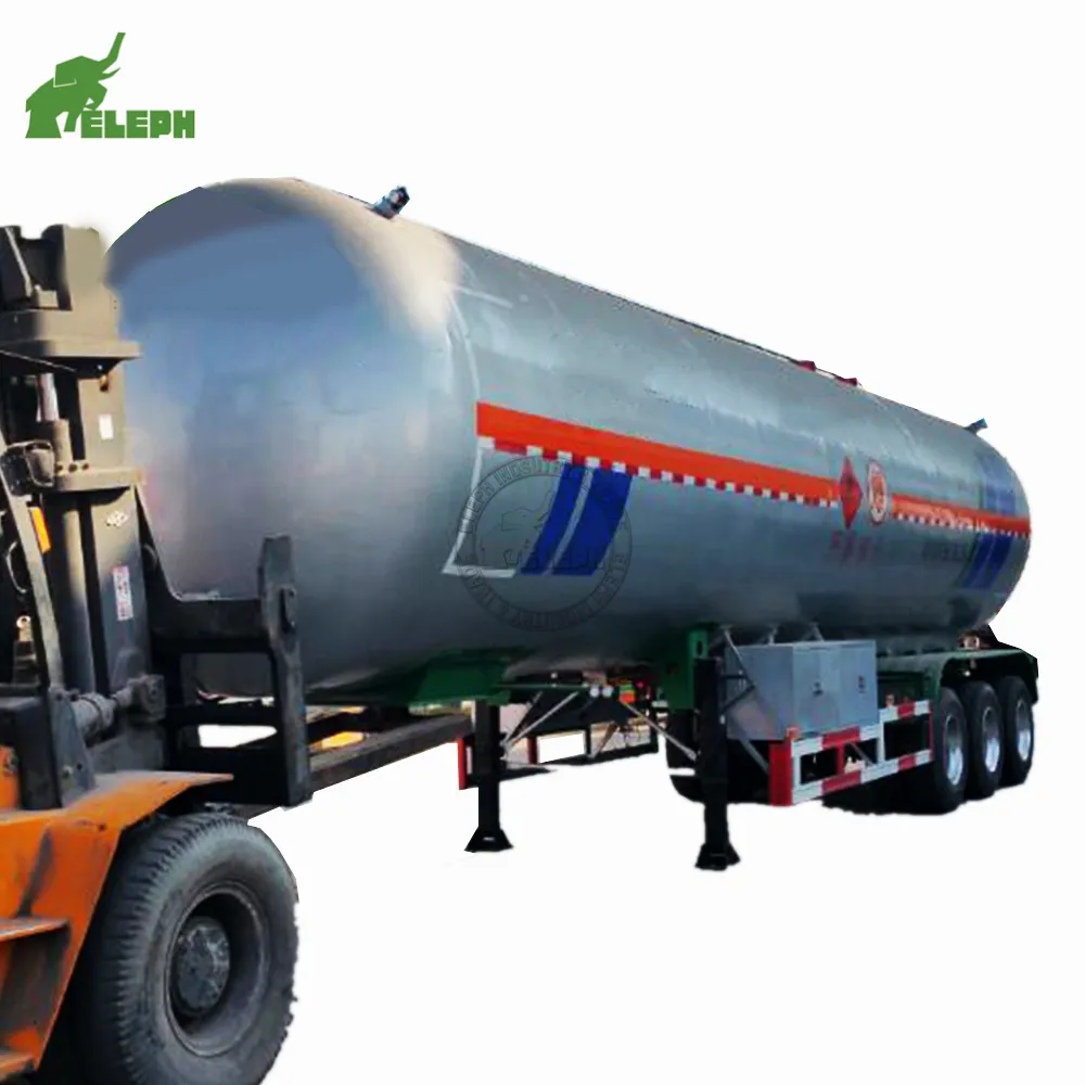 3軸32トン化学液体タンクトレーラー酢酸タンクトレーラー、ホルマリン輸送セミトレーラー