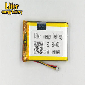 1.5-<span class=keywords><strong>3</strong></span> P <span class=keywords><strong>3</strong></span>.7 V 804070 2800 mah Ultra thin Lipo battery, thin film Lithium Battery Li-ion rechargeable battery - Product Image 1