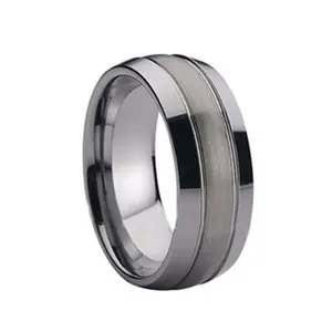 8 мм полированное уникальное кольцо из карбида вольфрама