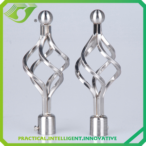 Yeni ürünler dekoratif pencere perde perdelik çubuk uç kapağı demir çeşitli perde <span class=keywords><strong>Finials</strong></span> perde çubukları setleri - Product Image 3