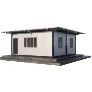 40ft Two bedroom Fully furnished Solar Panels Hot Sales Modern Prefabricated Living Container House