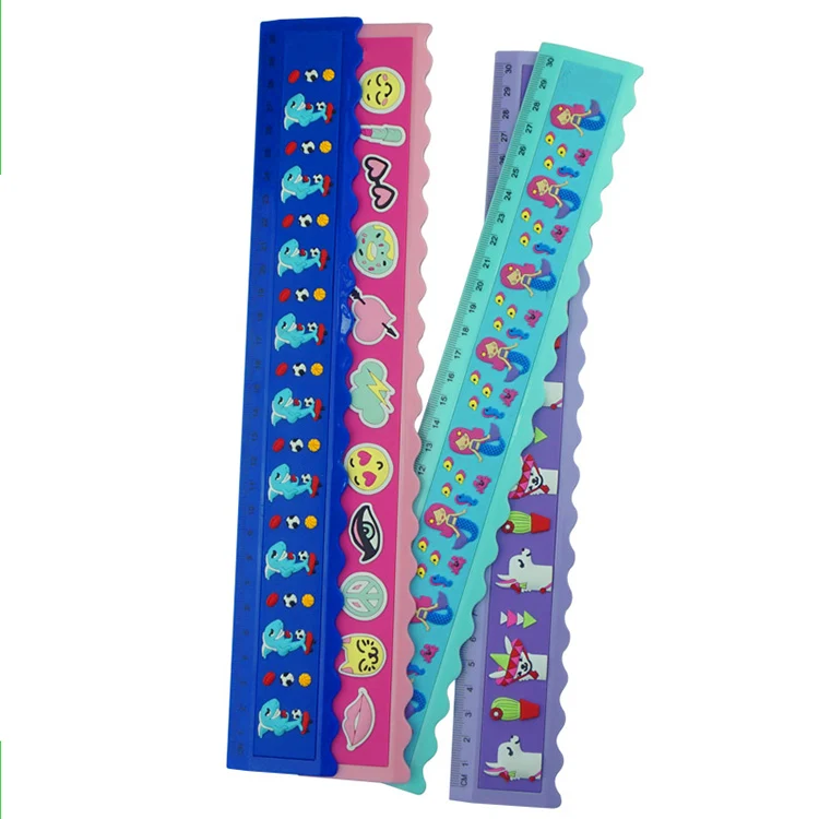 Разноцветные студенческие гибкий рулетка правителя 30 см (12 дюймов) прямая Линейка офисные школьные принадлежности, блокноты