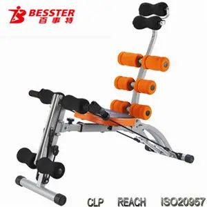 Melhor JS-060SA corda fitness Gym máquina casas pré-fabricadas equipamentos de ginástica ab cadeira exercícios