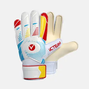 Vente chaude Pas Cher Couleur Vive Toutes Les Tailles Confort Football Gants De Gardien De But De Football Pour Les Loisirs