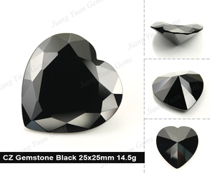 Guangxi China Corazón negro <span class=keywords><strong>zircon</strong></span> gemas sintéticas - Product Image 3