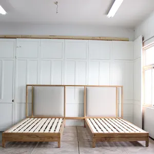 Estilo antigo madeira mais recém cama design em madeira