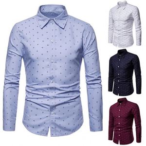 Camisa de Manga Larga de Alta Calidad para <span class=keywords><strong>Hombre</strong></span>, Moda 2024, Corte Entallado, Estampado de Lunares - Product Image 4