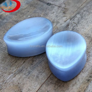 Pierres précieuses en gros DIY Pierres d'oeil <span class=keywords><strong>de</strong></span> tigre jaunes Bouchons d'<span class=keywords><strong>oreille</strong></span> <span class=keywords><strong>Piercing</strong></span> - Product Image 5