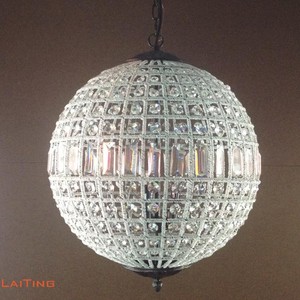 Lustre de luxe en forme d'œuf, cristaux, éclairage, style <span class=keywords><strong>espagnol</strong></span>, traditionnel, vintage, globe en bronze, lampes pendantes françaises, lustre - Product Image 4