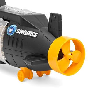 Military <strong>Submarine</strong> Shark Plastic Car Carrier <strong>Toy</strong> with 6 Military Vehicles 13 Storage Slots 1:26 Scale-Action-Packed Play Set - Product Image 5