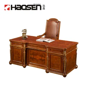 Haosen Rafflo 0816 OEM/ODM houten executive directeur baas tafel prijs