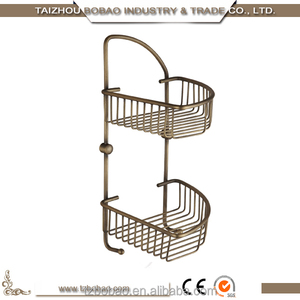 El más nuevo diseño <span class=keywords><strong>antiguo</strong></span> montado en la pared de bronce tela adhesiva baño estanteria - Product Image 3