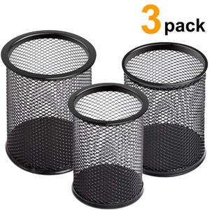China Office Sample Black Powder Coated Office Desk <strong>Desktop</strong> Metal Mesh Pen Holder <strong>for</strong> Office <strong>Organizer</strong> - Product Image 5