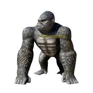 Mejor venta jardín al aire libre calle paisaje decoración diseño arte escultura fibra de vidrio <span class=keywords><strong>King</strong></span> <span class=keywords><strong>Kong</strong></span> estatua resina artesanía - Product Image 1