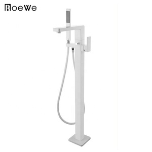Bagno <span class=keywords><strong>Doccia</strong></span> Miscelatore Floor Stand Rubinetto di Corrispondenza con Il Basamento Vasche da Bagno, Corpo in Ottone Hotel Pavimento Montato Freestanding Vasca da Bagno Rubinetto - Product Image 3