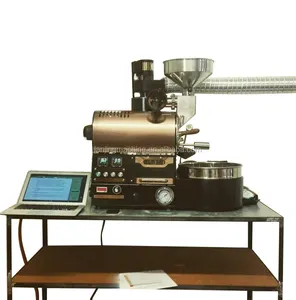 Fabrika en kaliteli kavurma makinesi gaz kahve tost fiyatı 600g 1kg ile küçük kahve kavurma veri kaydedici