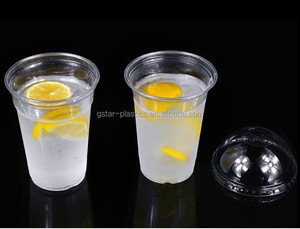 Vasos Desechables Transparentes de Plástico PET de 14 oz/400 ml, 90 mm de Diámetro, 115 mm de Altura, para Agua Helada y Jugos, con <span class=keywords><strong>Tapas</strong></span> de Domo, Disponibles en hasta <span class=keywords><strong>6</strong></span> Colores - Product Image 3