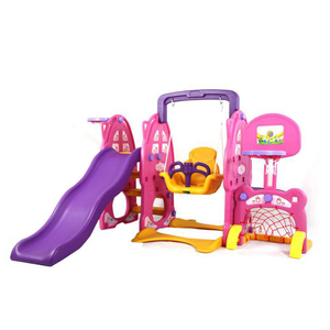 Plastic Outdoor Slide Outdoor Playground Plastic Slide Kaiqi LLDPE Plastic Series Outdoor Children's Playground Slide And Swing - Size Customizable