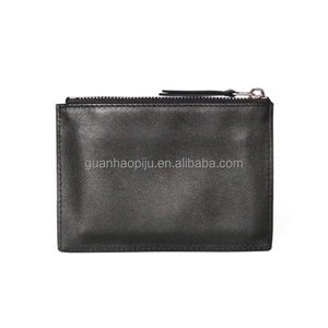 Noir En Cuir Véritable Simple Petite Fermeture Éclair <span class=keywords><strong>Porte</strong></span>-<span class=keywords><strong>Monnaie</strong></span> Trieuse de pièces <span class=keywords><strong>Porte</strong></span>-<span class=keywords><strong>Monnaie</strong></span> Portefeuille Organisateur - Product Image 3