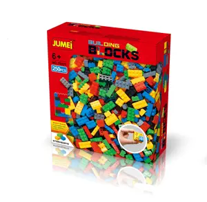 250 Pieces Plastic Classic Building Bricks Kit, DIY Toy Bricks Basic Building Blocks Set with All Major Brands