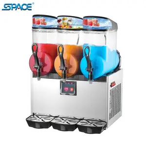 SPACE Three Tanks Slush Machine Slushie Machine With LED Light Lid