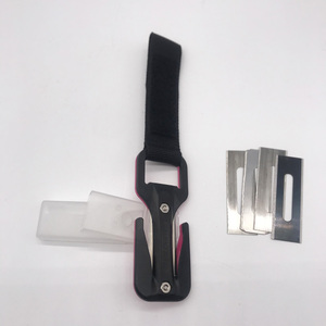 Cortador de linha com bainha de plástico duro, faca de corte de mergulho abs de segurança e resgate