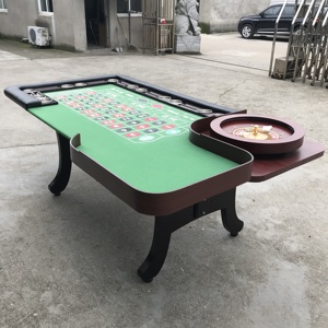 <span class=keywords><strong>Table</strong></span> <span class=keywords><strong>roulette</strong></span> classique de 96 pouces avec roue de 18 pouces - Product Image 3