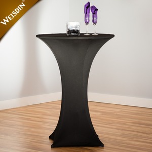 30 "x 42" trắng <span class=keywords><strong>lycra</strong></span> stretch cưới bistro cocktail cao top bar spandex bảng <span class=keywords><strong>cover</strong></span> - Product Image 3