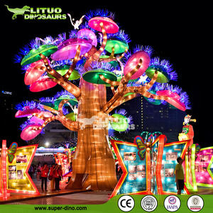 Customized Design Chinese LED Festival Silk Lantern