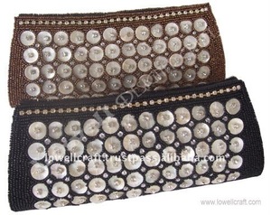 Lowellcraft Satin <b>Clutch</b> Bag with Latest Embroidery and Antique Lock Stylish Evening Purse for Women Casual Party <b>Wedding</b> Use - Product Image 2